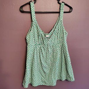 J Crew patterned tank top